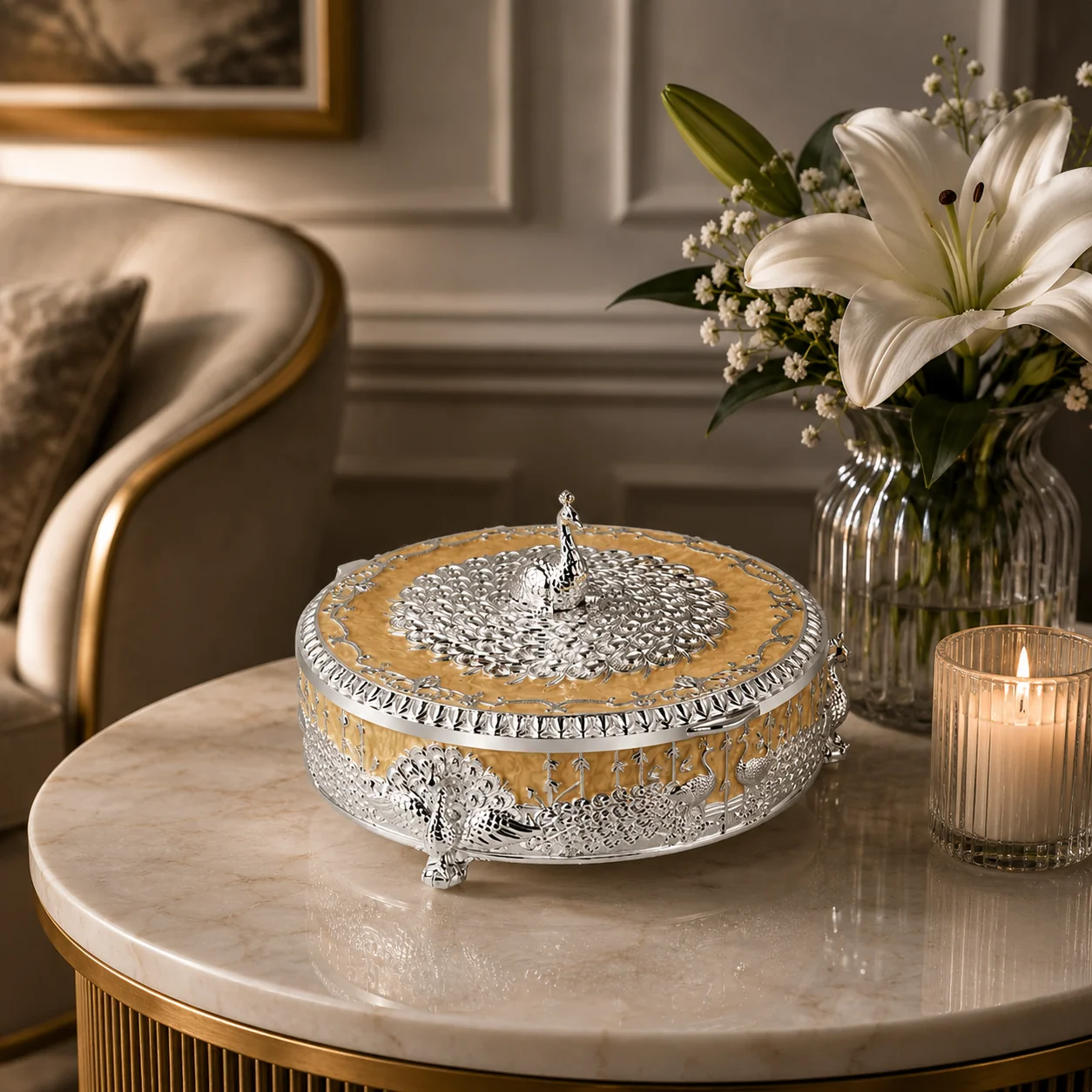 Enamel Box Candle